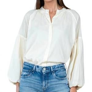 NEW OLIVIA JAMES THE LABEL emory top in cream